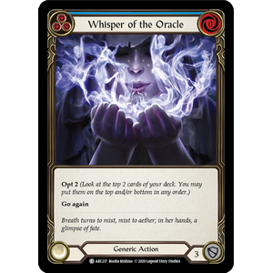 FaB Löskort: Arcane Rising Unlimited: Whisper of the Oracle (Blue)