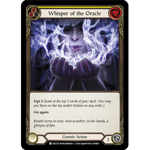 FaB Löskort: Arcane Rising Unlimited: Whisper of the Oracle (Yellow)