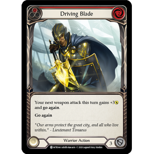 FaB Löskort: Welcome to Rathe Unlimited: Driving Blade (Red)