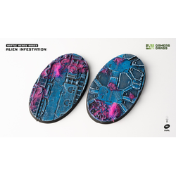 Battle Ready Bases: Alien Infestation 90mm Oval (2)